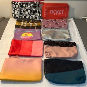 Variety of Ipsy makeup bags